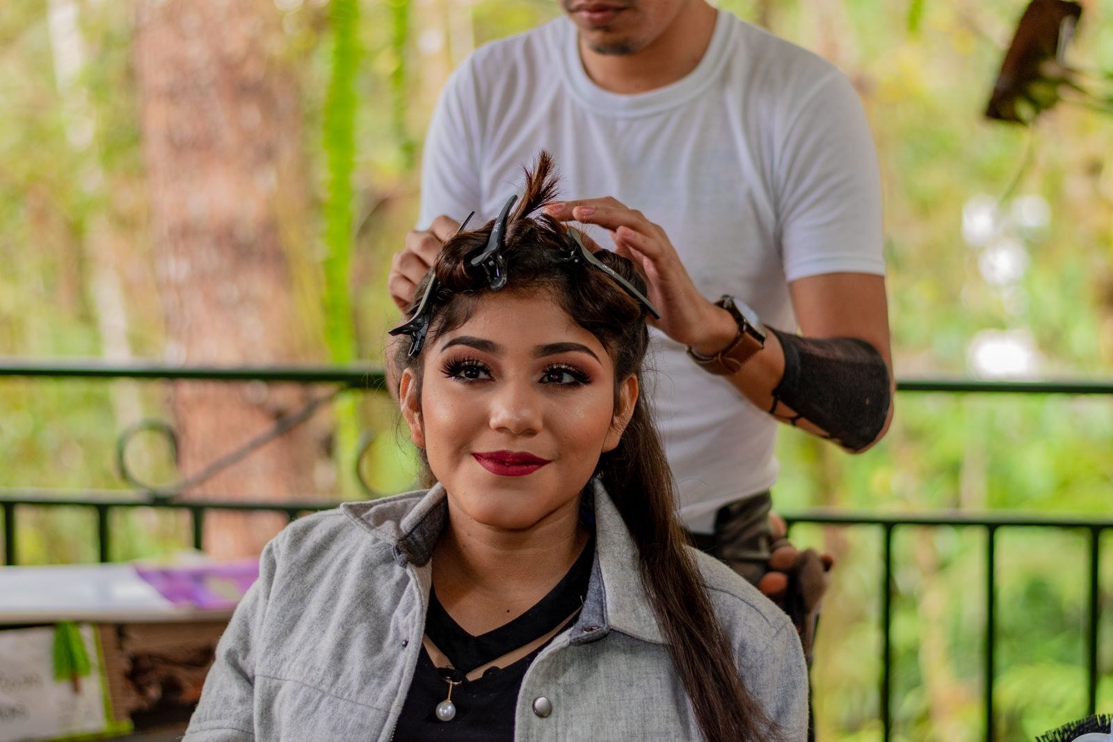 Behind the scenes of a commercial shoot